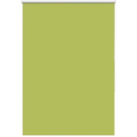 Estor Enrollable Opaco hojas verde 115x130cm Tela Ancho 110,7cm