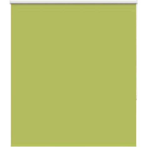Estor Enrollable Opaco hojas verde 120x175cm Tela Ancho 116,6cm