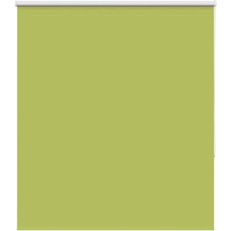 Estor Enrollable Opaco hojas verde 125x130cm Tela Ancho 121,6cm