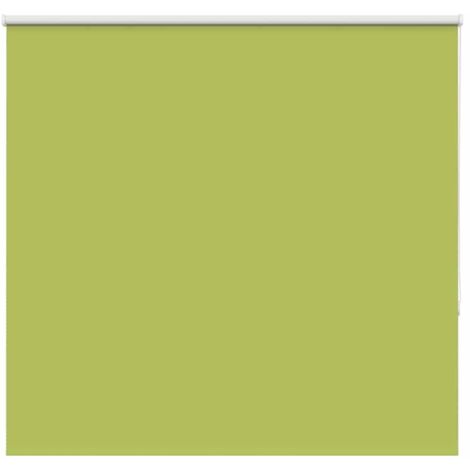 Estor Enrollable Opaco hojas verde 145x175cm Tela Ancho 141,6cm
