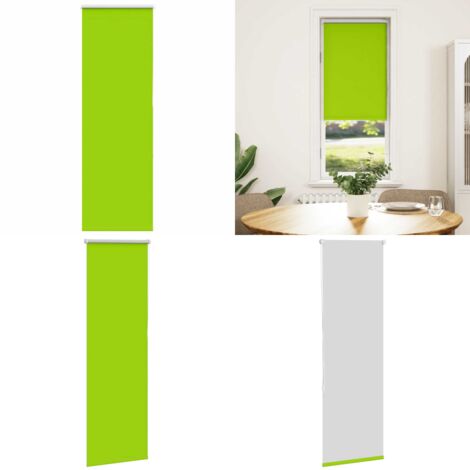 Estor Enrollable Opaco hojas verde 45x175 cm Tela Ancho 40,7 cm - Privacidad - Control de luz