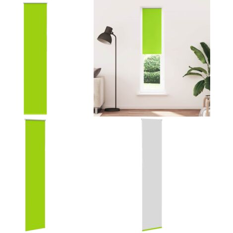 Estor Enrollable Opaco hojas verde 45x230 cm Tela Ancho 40,7 cm - Privacidad - Control de luz