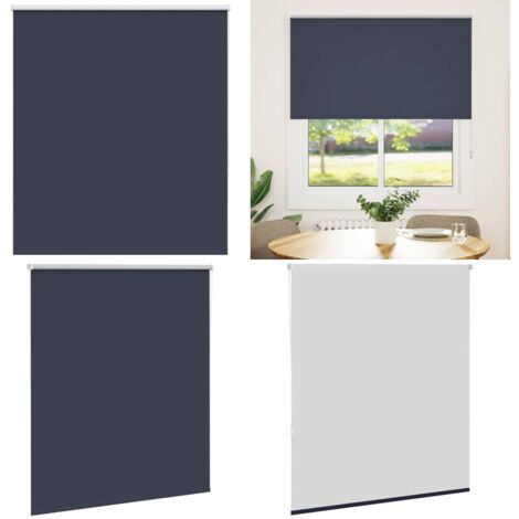 Estor Enrollable Opaco marino 140x130 cm Tela Ancho 136,6 cm - Persiana opaca - Privacidad