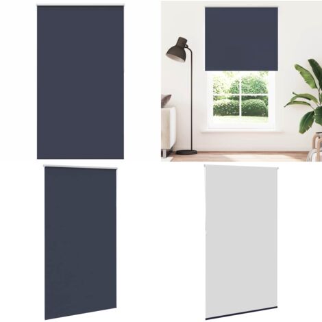 Estor Enrollable Opaco marino 140x210 cm Tela Ancho 136,6 cm - Persiana opaca - Privacidad