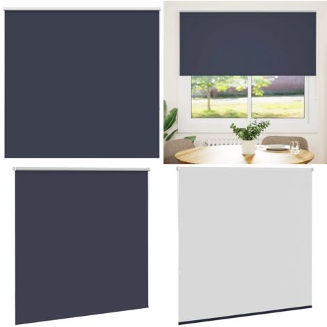 Estor Enrollable Opaco marino 150x130 cm Tela Ancho 146,6 cm - Persiana opaca - Privacidad