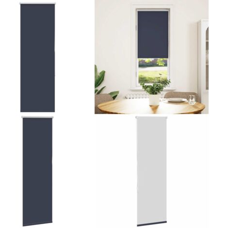Estor Enrollable Opaco marino 40x150 cm Tela Ancho 35,7 cm - Privacidad - Control de luz
