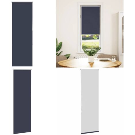 Estor Enrollable Opaco marino 45x150 cm Tela Ancho 40,7 cm - Privacidad - Control de luz