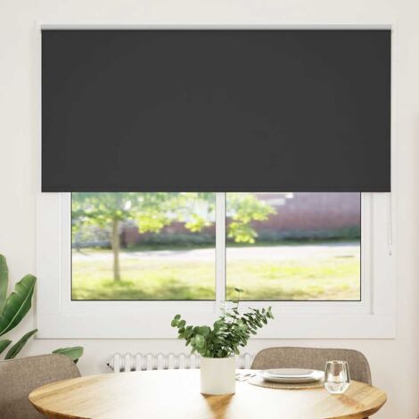 Estor Enrollable Opaco negro 145x150 cm Tela Ancho 141,6 cm