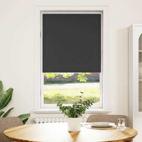 Estor Enrollable Opaco negro 75x150 cm Tela Ancho 70,7 cm
