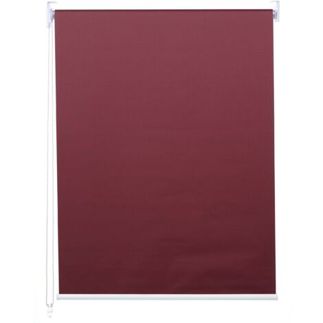 Estor enrollable opaco para ventana protección solar estor lateral 60x160cm burdeos opaco 040004595