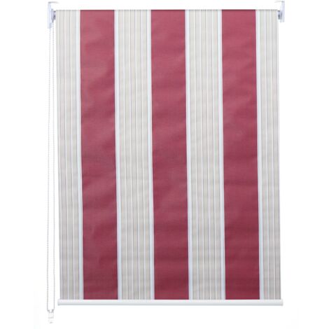 Estor enrollable opaco para ventana protección solar estor lateral 90x160cm opaco blanco rojo beige 040004564