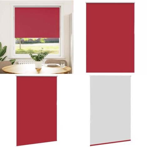 Estor Enrollable Opaco Rojo 100x175 cm Tela Ancho 95,7 cm - Persiana opaca - Privacidad