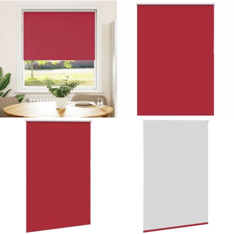Estor Enrollable Opaco Rojo 105x150 cm Tela Ancho 100,7 cm - Persiana opaca - Privacidad
