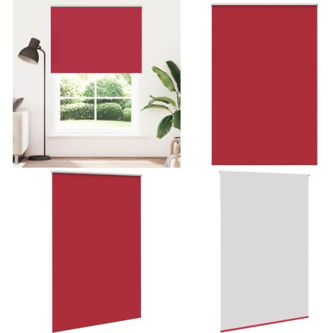 Estor Enrollable Opaco Rojo 160x210 cm Tela Ancho 156,6 cm - Persiana opaca - Privacidad