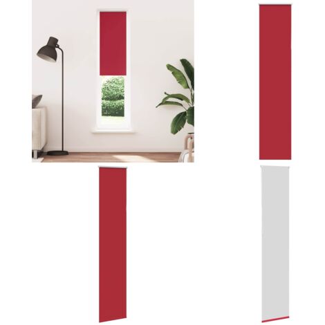 Estor Enrollable Opaco Rojo 55x210 cm Tela Ancho 50,7 cm - Persiana opaca - Privacidad