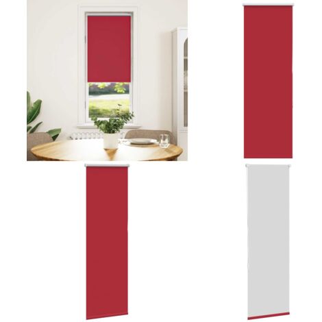Estor Enrollable Opaco Rojo 60x150 cm Tela Ancho 55,7 cm - Persiana opaca - Privacidad