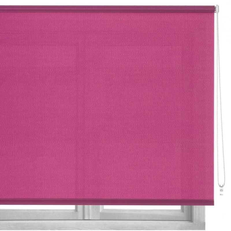 

Estor enrollable rosa de tela de 100x180 cm