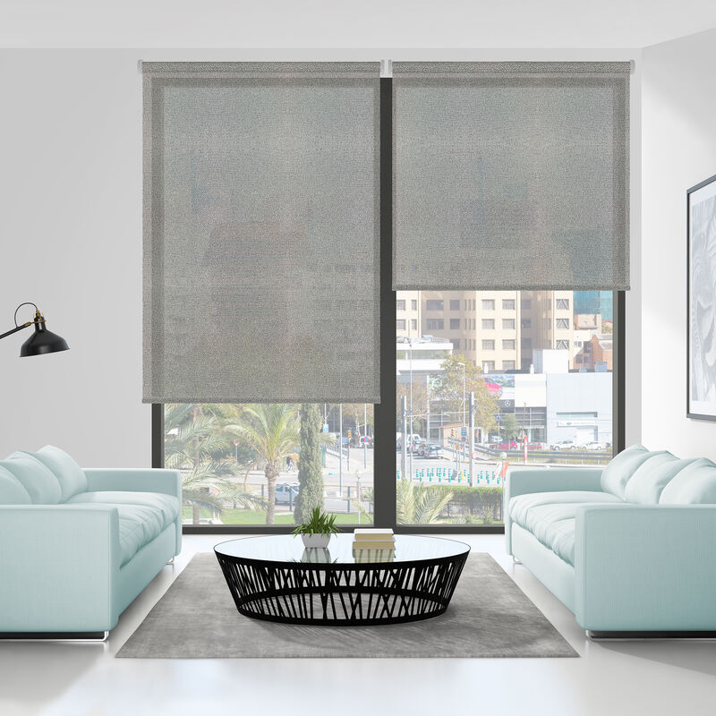 

Estor Enrollable Screen Crepe - Grado De Apertura 10% Gris 165 X 250