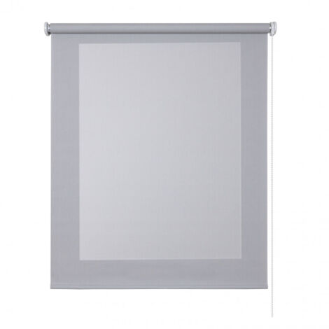 Estor enrollable Screen, tejido técnico, Gris 45x180cm