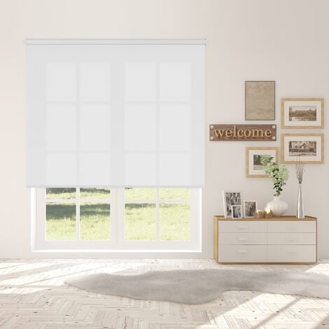 Estor Enrollable Traslucido L2000 Blanco 75 X 190