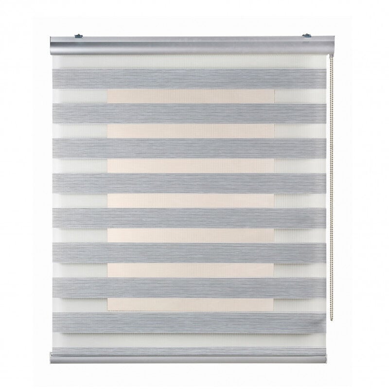 

Estor Noche y Día Plus, estor enrollable con acabados de aluminio Premium Gris, 160 x 250cm