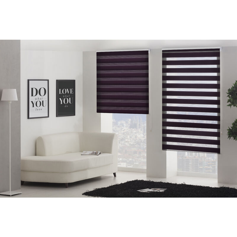 

Blindecor - Estor Noche y Dia traslucido violeta - 140x250 cm (ancho x alto)