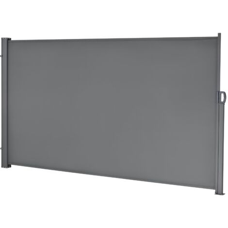 Estor para balcón lateral acero poliéster 160 x 300 cm gris pizarra 030006573
