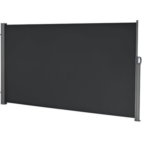 Estor para balcón lateral acero poliéster 160 x 300 cm negro 030006574