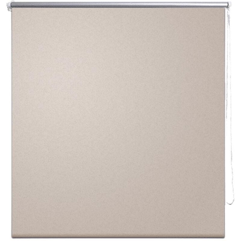 

vidaXL Estor Persiana Enrollable Opaca 100x230 cm Blanco Beige - Beige