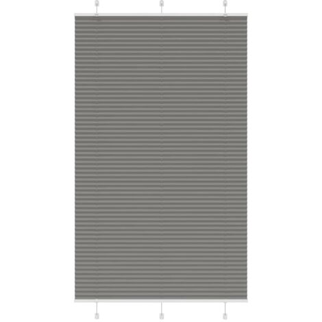 Estor Plisado Antracita 115x200 cm Tela Ancho 114,4cm Poliéster