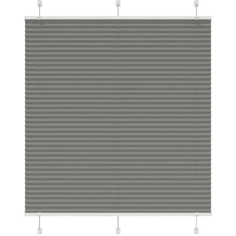 Estor Plisado Antracita 120x150 cm Tela Ancho 119,4cm Poliéster
