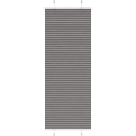 Estor Plisado Antracita 75x200 cm Tela Ancho 74,4 cm Poliéster
