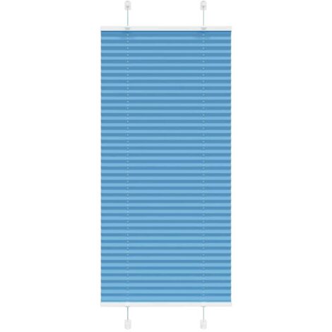 Estor Plisado azul 55x150 cm Tela Ancho 54,4 cm Poliéster