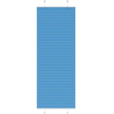 Estor Plisado azul 75x200 cm Tela Ancho 74,4 cm Poliéster