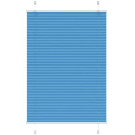 Estor Plisado azul 90x150 cm Tela Ancho 89,4 cm Poliéster
