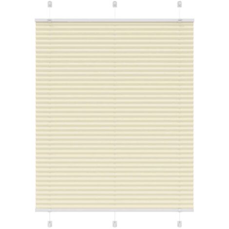 Estor Plisado crema 105x100 cm Tela Ancho 104,4 cm Poliéster