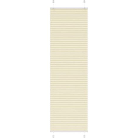 Estor Plisado crema 65x200 cm Tela Ancho 64,4 cm Poliéster