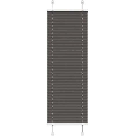 Estor Plisado negro 40x150 cm Tela Ancho 39,4 cm Poliéster