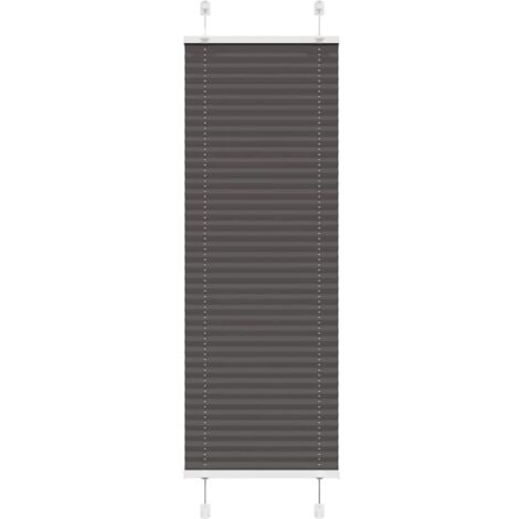 Estor Plisado negro 45x100 cm Tela Ancho 44,4 cm Poliéster