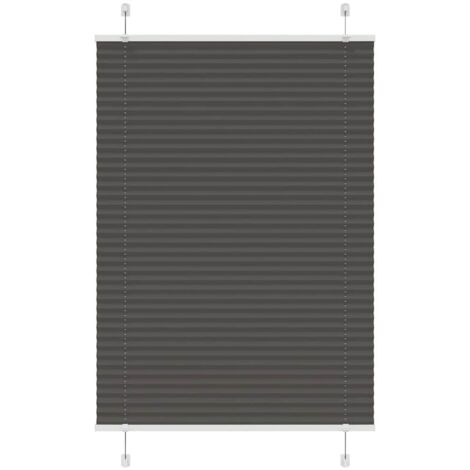 Estor Plisado negro 90x150 cm Tela Ancho 89,4 cm Poliéster