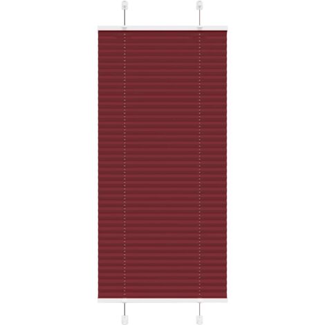 Estor Plisado rojo burdeos 65x150 cm Tela Ancho 64,4 cm