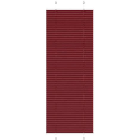 Estor Plisado rojo burdeos 75x200 cm Tela Ancho 74,4 cm