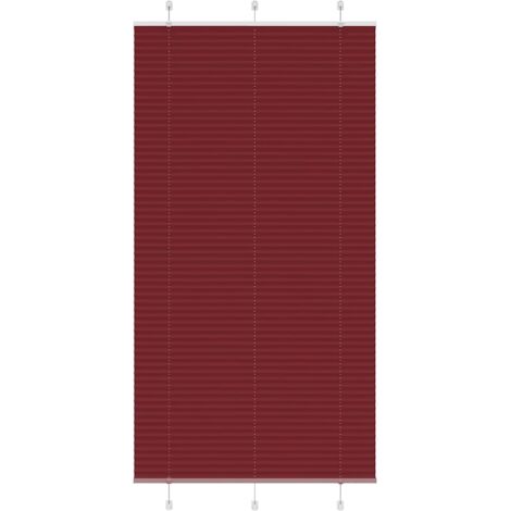 Estor Plisado rojo burdeos 80x200 cm Tela Ancho 109,4 cm