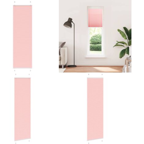 Estor Plisado rosa 55x200 cm Tela Ancho 54,4 cm Poliéster - Persiana plisada - Persiana de poliéster
