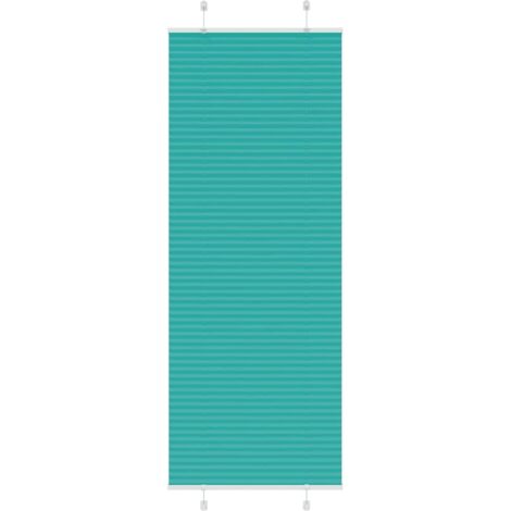 Estor Plisado verde petróleo 75x200 cm Tela Ancho 74,4 cm
