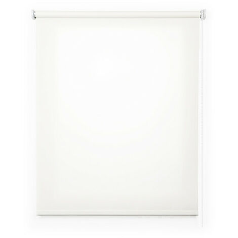 STORES DECO Estor translucido estores enrollables para ventanas y puertas Blanco, 200 x 250cm