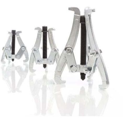 Estrattore a griffe da 75/100/150 mm, 3 estrattori professionali per cuscinetti utilizzabili per estrazione interna ed esterna, per cuscinetti, ingranaggi, pulegge