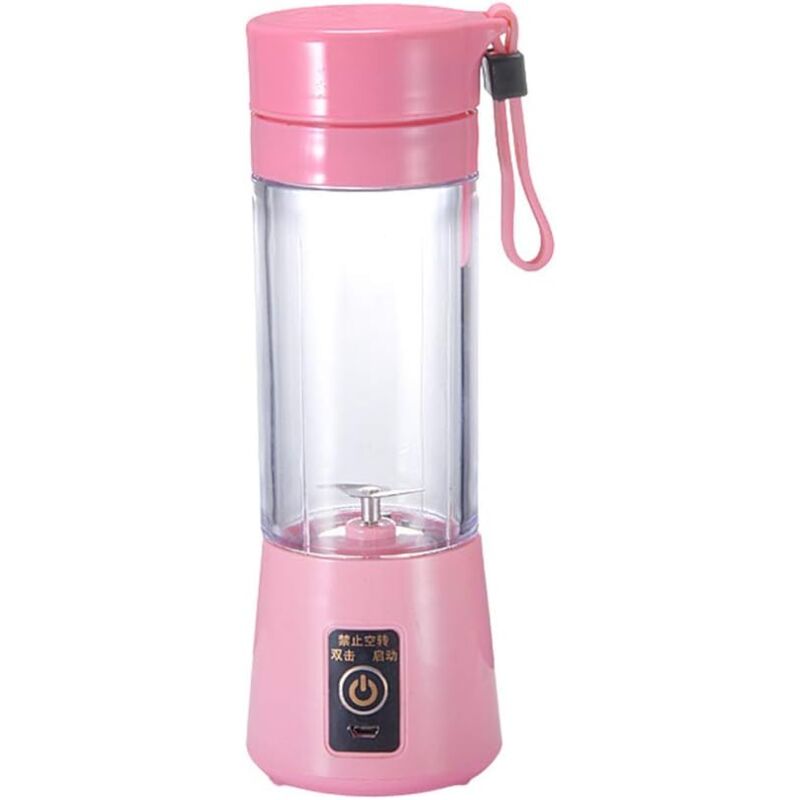 Estrattore di succo Bicchiere portatile per succo - 400 ml Lama 6 lame rosa-RAPANDA