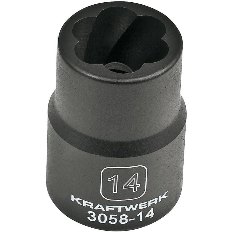 Estrattore h.d. per dadi rovinati 1/2' dr. 14 mm attacco 1/2