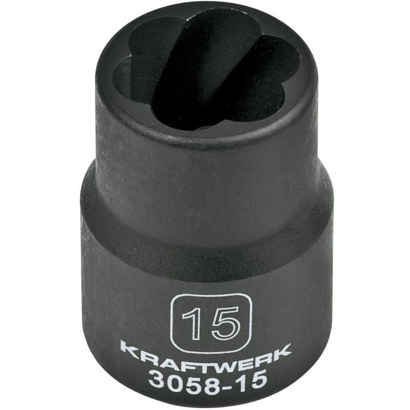 Estrattore h.d. per dadi rovinati 1/2' dr. 15 mm attacco 1/2